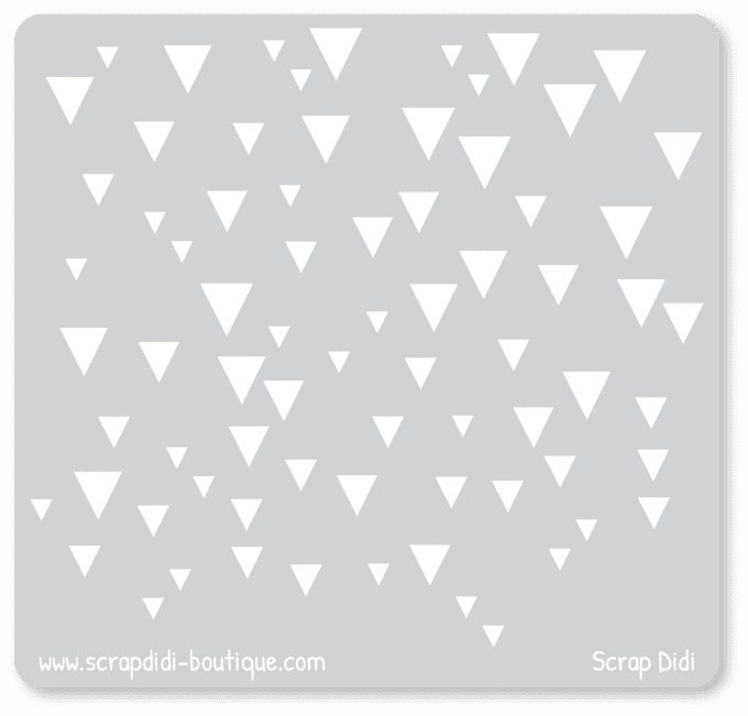 Pochoir - Mini triangles - 10x10 cm