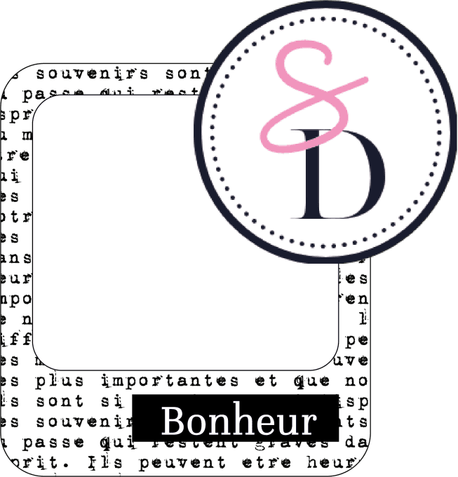 Tampon caoutchouc - Polaroïd Bonheur Le chemin des créations