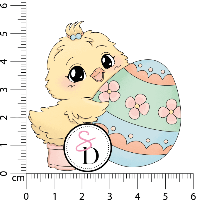 Tampon caoutchouc - Poussin gourmand - Les trésors de Pâques | Nouvelle récolte