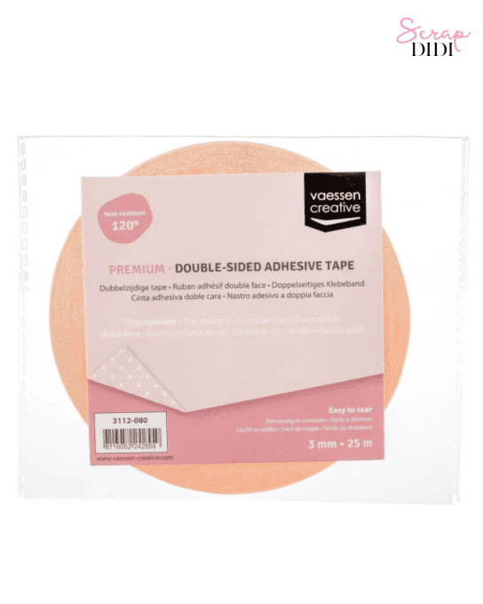 Premium ruban adhésif double face 3mm x 25m pour scrapbooking – Scrap Didi