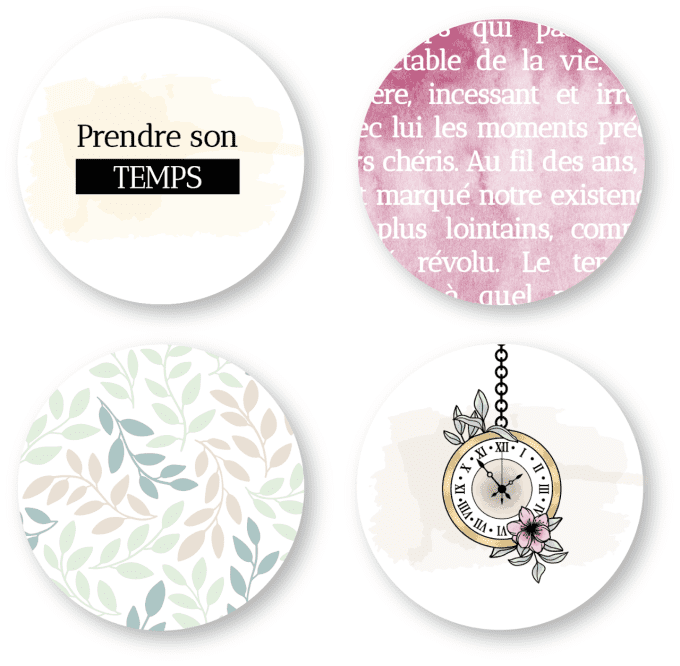 Badges 25mm Prendre son temps - MECANIQUE DU TEMPS