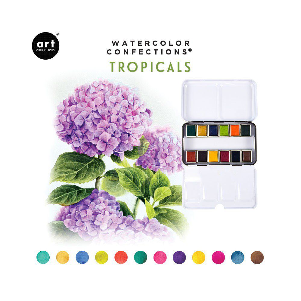 Palette Aquarelle Watercolor Confections Tropicals - Prima Art Philosophy