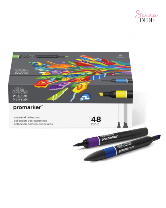 Coffret Promarker 48 marqueurs Winsor & Newton – set complet double pointe