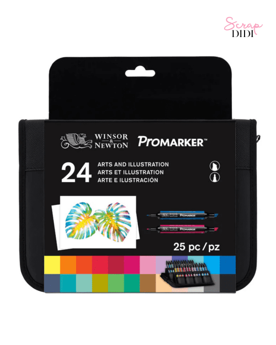 Set Promarker 24 marqueurs + trousse Arts & Illustration Winsor & Newton