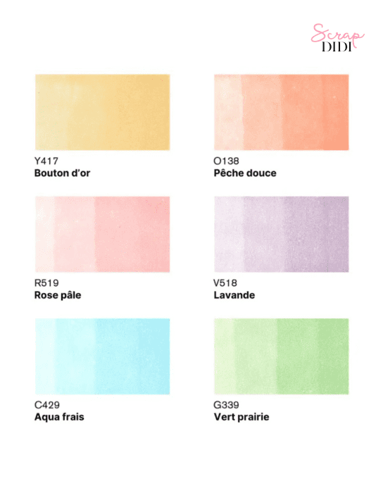 Set Promarker 6 tons Pastels Winsor & Newton – 6 marqueurs double pointe