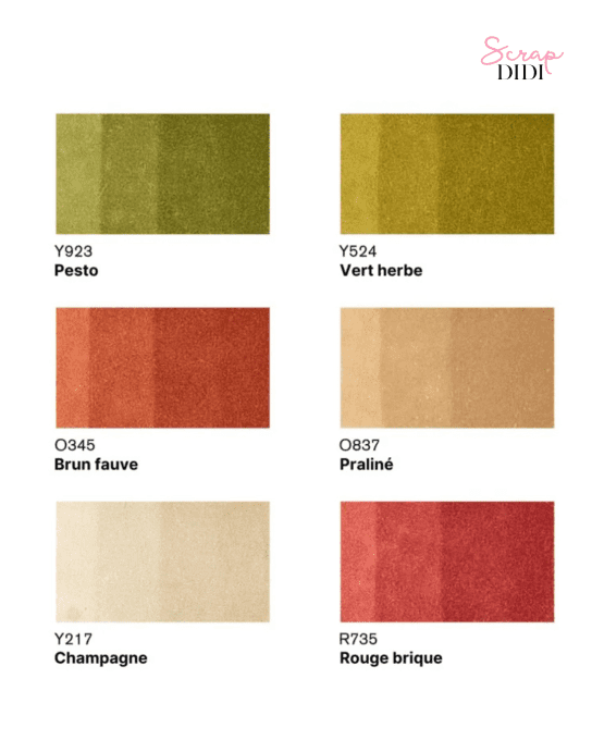 Set Promarker 6 tons Paysage 1 Winsor & Newton – 6 marqueurs double pointe