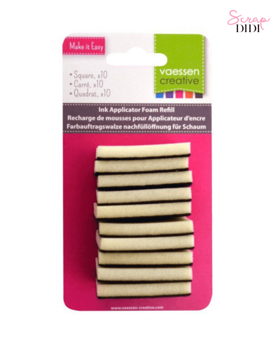 Recharge de Mousse Rectangulaire x10 – Estompage Encre