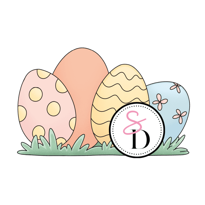 Tampon caoutchouc - Ribambelle d’œufs - Les trésors de Pâques | Nouvelle récolte