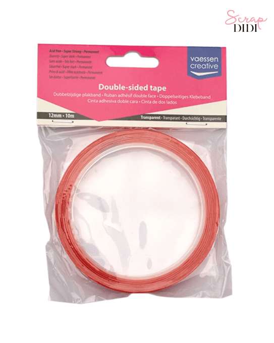 Ruban adhésif double face transparent 12mm x 10m pour scrapbooking – Scrap Didi