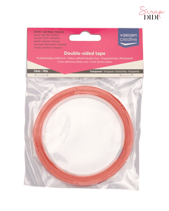 Ruban adhésif double face transparent 3mm x 10m pour scrapbooking – Scrap Didi