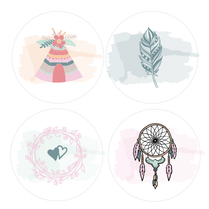 Badges Collection Bohémienne - Lot n°3