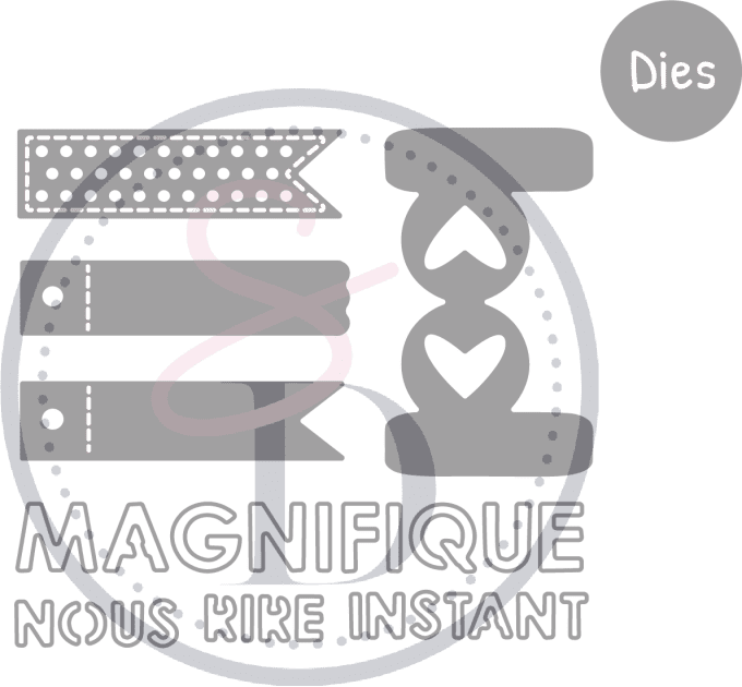 Dies Set étiquettes et mots 