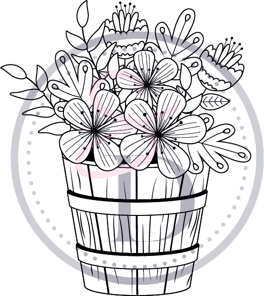 Tampon Pot de fleurs