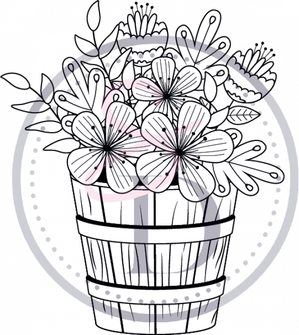 Tampon Pot de fleurs