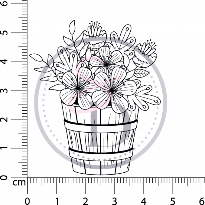 Tampon Pot de fleurs
