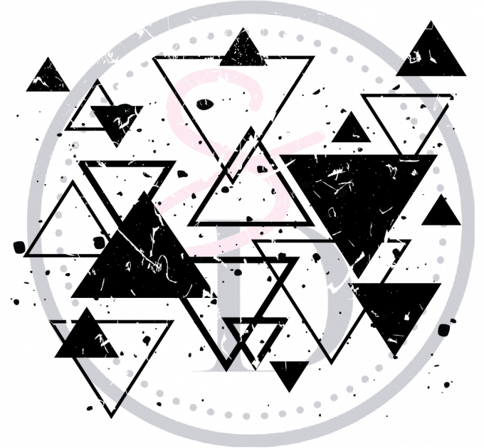 Tampon Fond triangles grunge