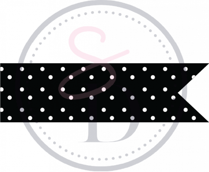 Tampon Bannière à pois