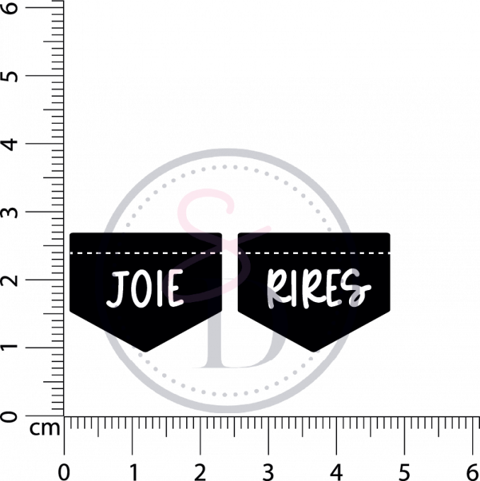 Tampons Tags joie et rire