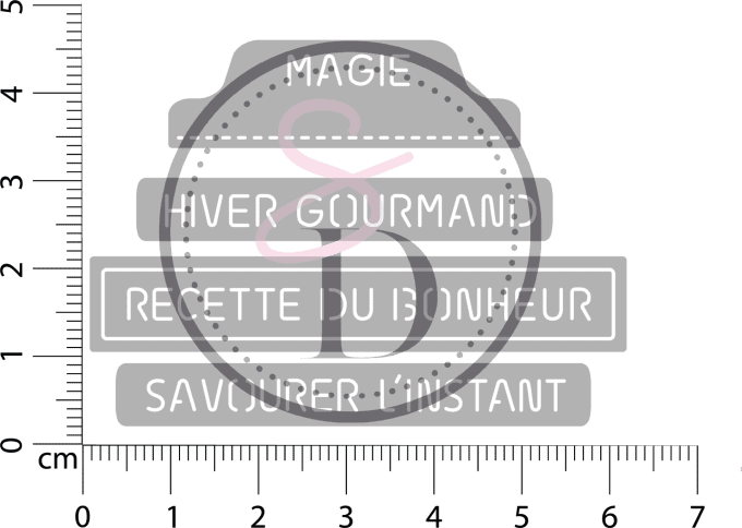 Dies - Set de mots Hiver gourmand - Douceurs d'hiver