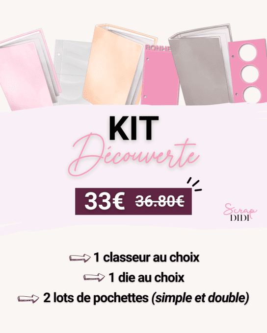 Kit Découverte – Débute avec le mini classeur Scrap Didi