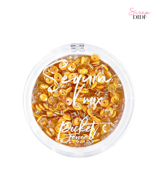 Sequin Mix Mimosa – Sequins & Embellissements Scrapbooking – Picket Fence Studios