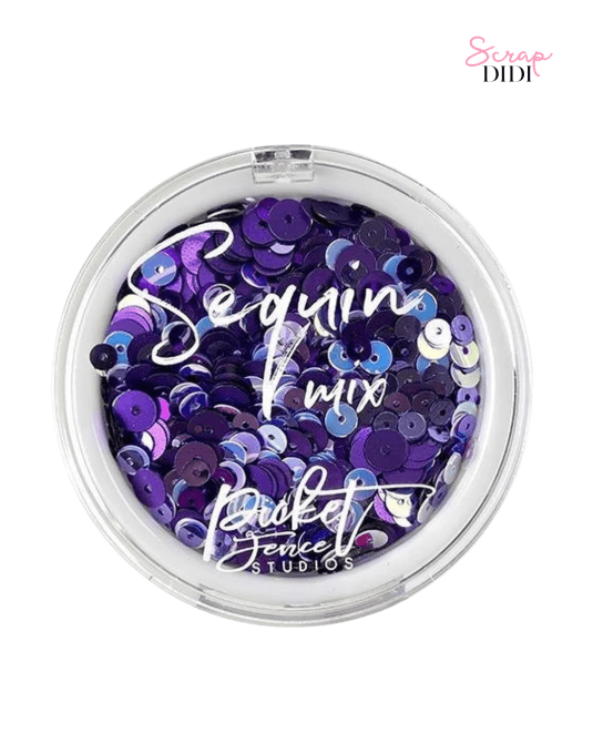 Sequin Mix Purple People Eater – Sequins Scrapbooking – Picket Fence Studios