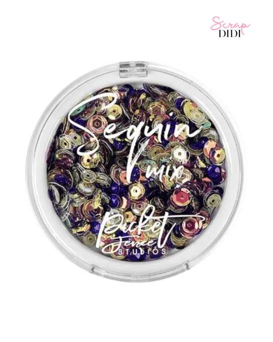 Sequin Mix Purple-rita – Sequins Scrapbooking – Picket Fence Studios