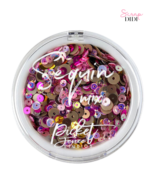 Sequin Mix The Pink Lady – Sequins Scrapbooking – Picket Fence Studios