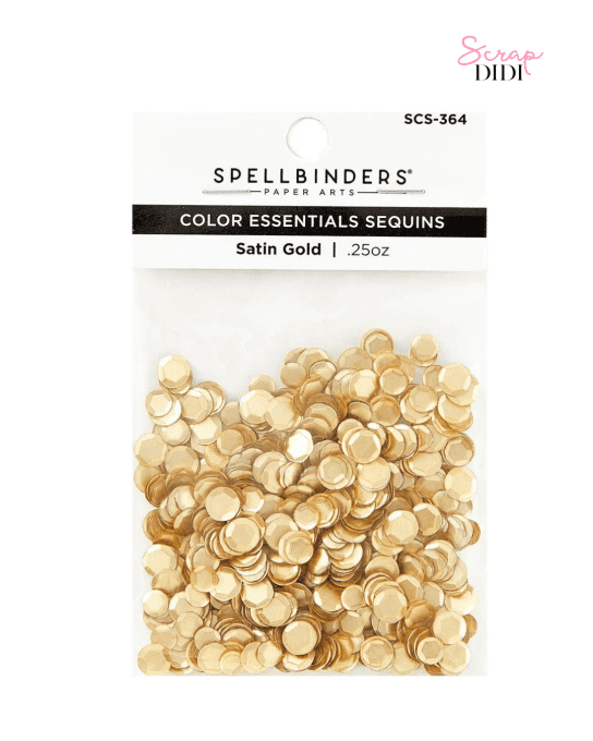 Sequins Satin Gold – Embellissements Scrapbooking – Spellbinders