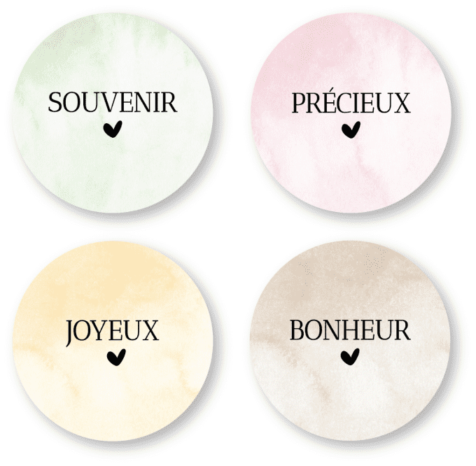 Badges 25mm Souvenirs - MECANIQUE DU TEMPS