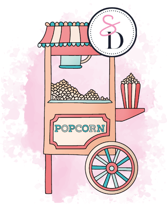 Tampon caoutchouc - STAND À POPCORN - Éclats de bonheur