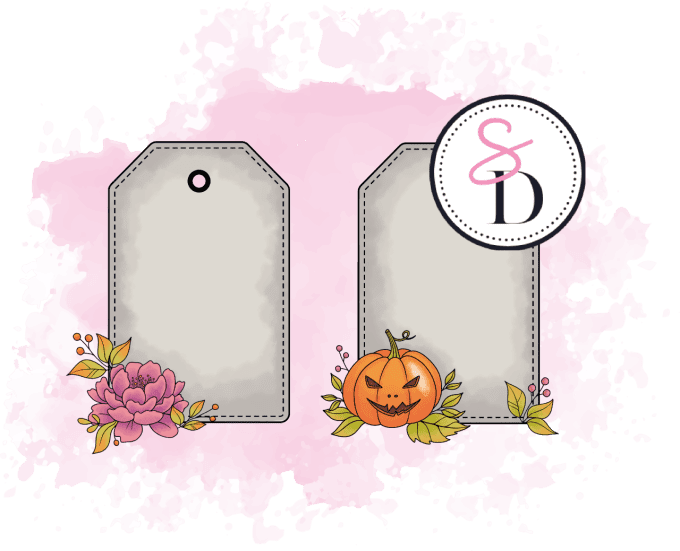 Tampons caoutchouc Duo de tags - La magie d'Halloween