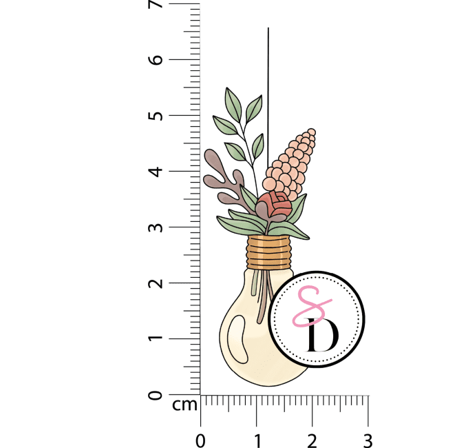 Tampon caoutchouc - Ampoule printanière - Rêverie Bohémienne