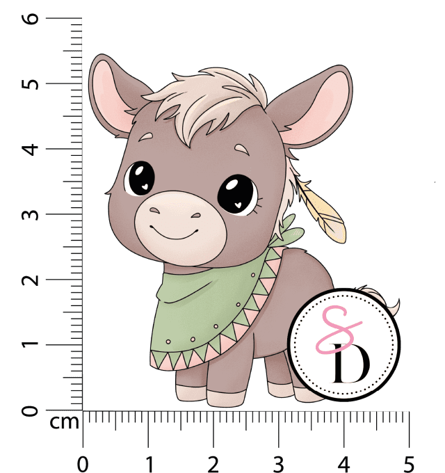 Tampon caoutchouc - Âne bohème - Rêverie Bohémienne