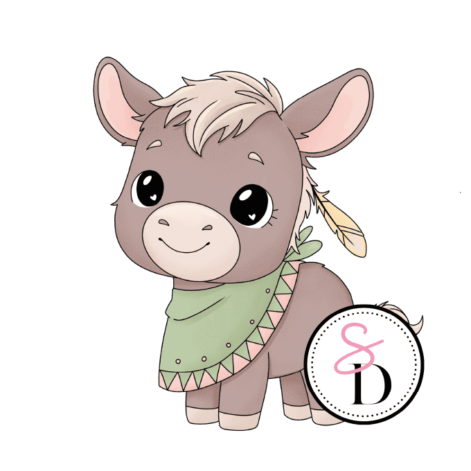 Tampon caoutchouc - Âne bohème - Rêverie Bohémienne