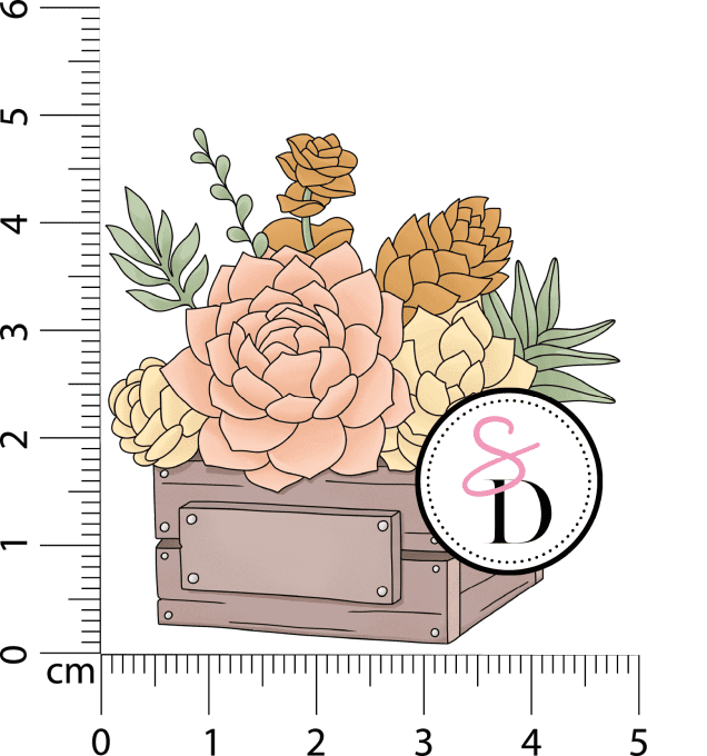 Tampon caoutchouc - Bac fleuri - Rêverie Bohémienne