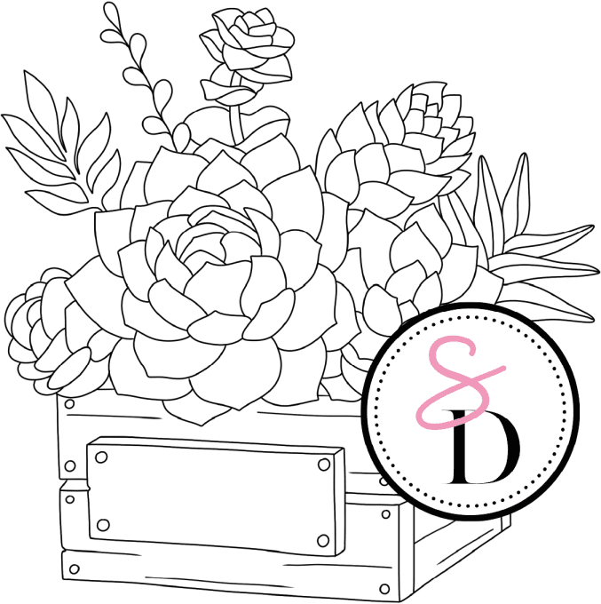 Tampon caoutchouc - Bac fleuri - Rêverie Bohémienne