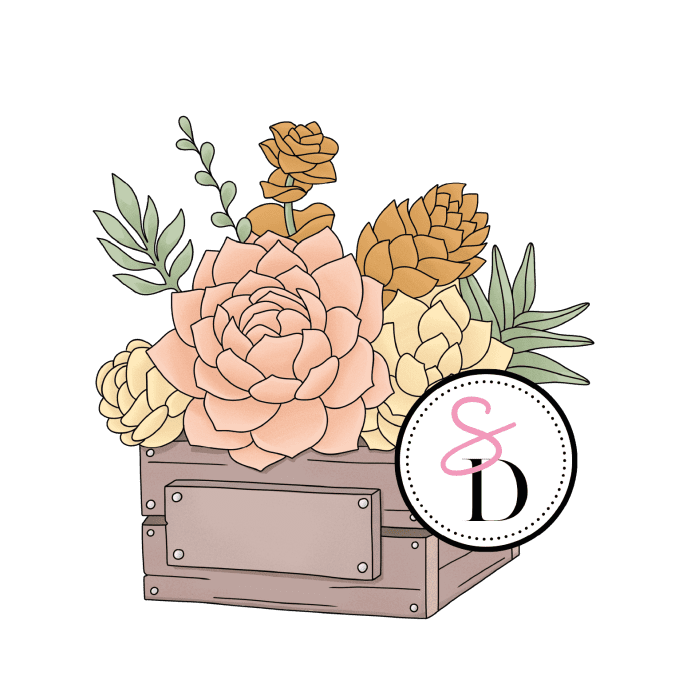 Tampon caoutchouc - Bac fleuri - Rêverie Bohémienne