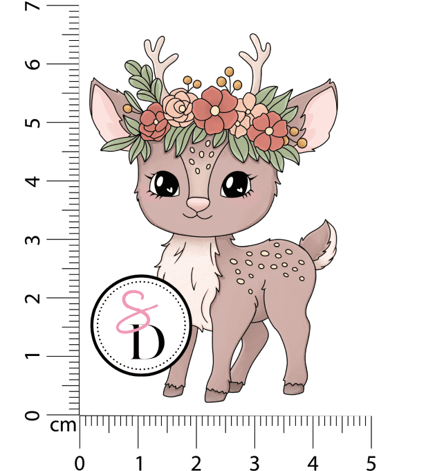 Tampon caoutchouc - Biche bohémienne - Rêverie Bohémienne