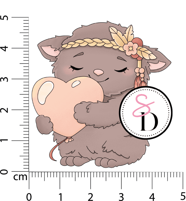 Tampon caoutchouc - Câlin paisible - Rêverie Bohémienne