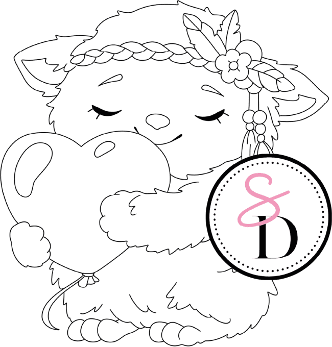 Tampon caoutchouc - Câlin paisible - Rêverie Bohémienne