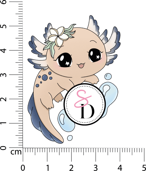Tampon Caoutchouc – Axolotl Estival – Un Air Marin