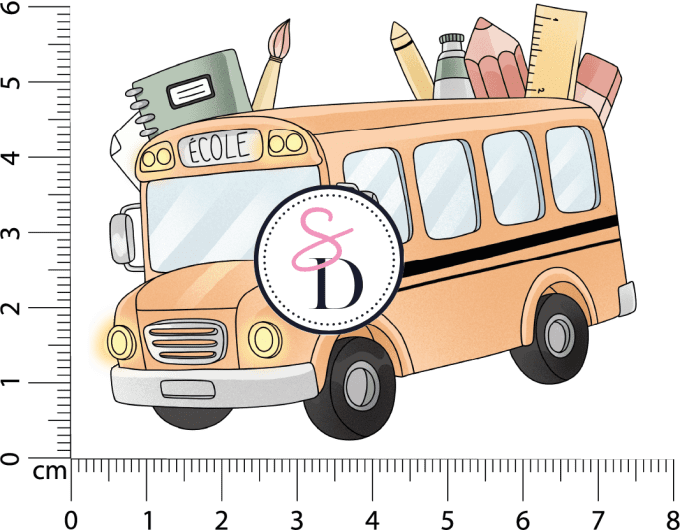 Tampon caoutchouc – BUS MAGIQUE – Au pays des artistes