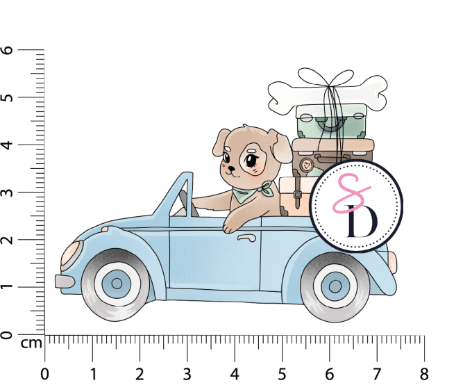 Tampon caoutchouc - CHIEN BAROUDEUR - Carnet de Bord