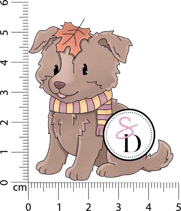 Tampon Caoutchouc – Chien d'automne – Au cœur de la forêt