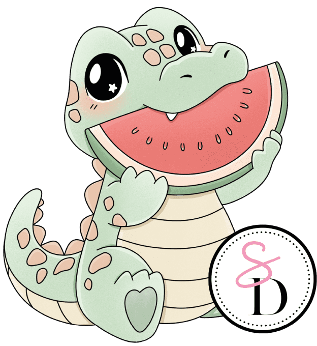 Tampon Caoutchouc – Crocodile Gourmand – Un Air Marin