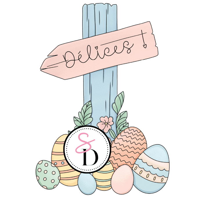 Tampon caoutchouc - Direction les délices - Les trésors de Pâques | Nouvelle récolte
