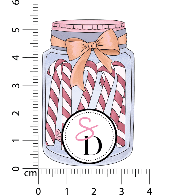 Tampon caoutchouc – Bocal sucres d'orges – Douceurs d’hiver 