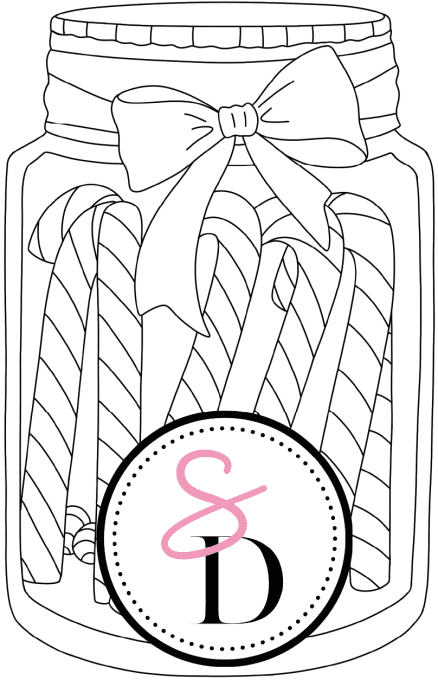 Tampon caoutchouc – Bocal sucres d'orges – Douceurs d’hiver 