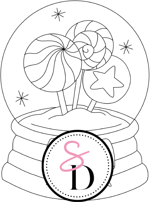 Tampon caoutchouc – Boule à Neige Sucrée – Douceurs d’hiver